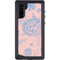 Rose Quartz & Serenity Floral Galaxy Note 10 Waterproof Case