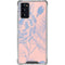 Rose Quartz & Serenity Floral Galaxy Note20 5G Clear Case