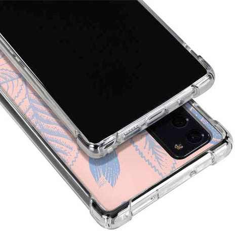 Rose Quartz & Serenity Floral Galaxy Note20 5G Clear Case