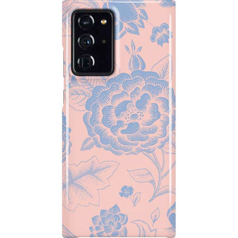 Rose Quartz & Serenity Floral Galaxy Note20 Ultra 5G Lite Case