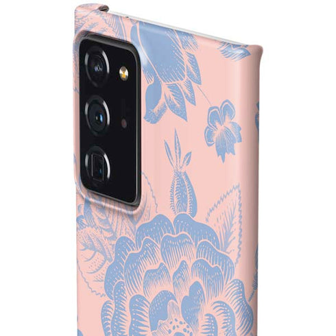 Rose Quartz & Serenity Floral Galaxy Note20 Ultra 5G Lite Case