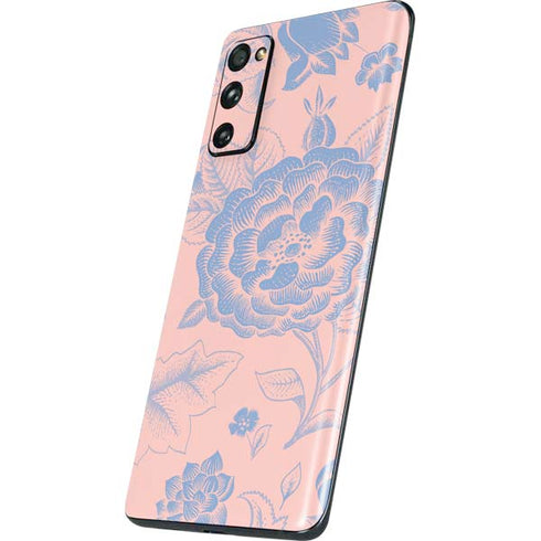 Rose Quartz & Serenity Floral Galaxy S20 Fan Edition Skin