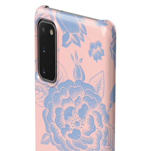 Rose Quartz & Serenity Floral Galaxy S20 Lite Case