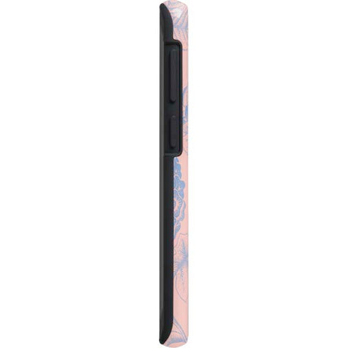 Rose Quartz & Serenity Floral Galaxy S20 Plus Pro Case