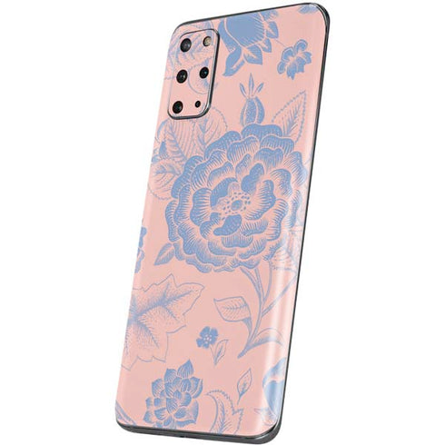 Rose Quartz & Serenity Floral Galaxy S20 Plus Skin