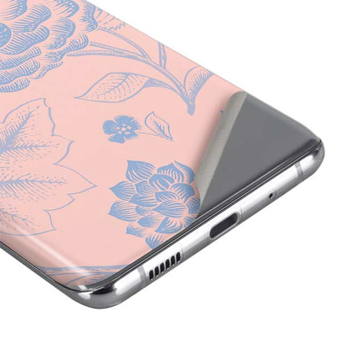 Rose Quartz & Serenity Floral Galaxy S20 Plus Skin