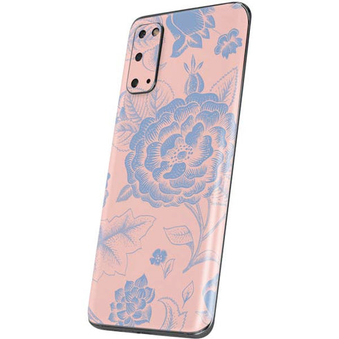 Rose Quartz & Serenity Floral Galaxy S20 Skin