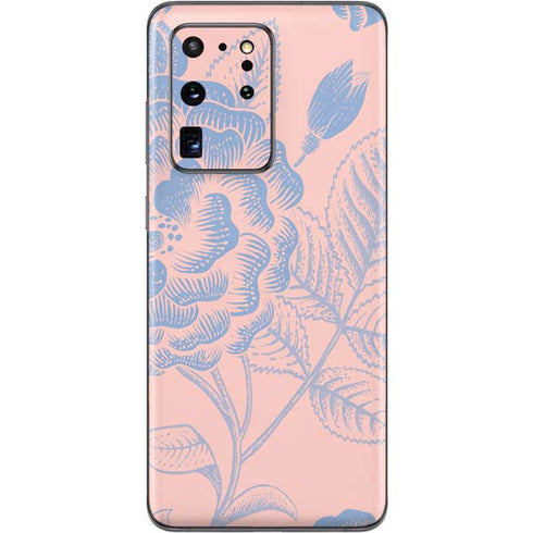 Rose Quartz & Serenity Floral Galaxy S20 Ultra 5G Skin