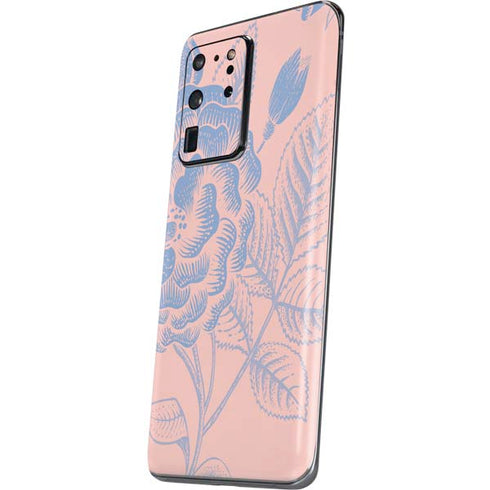 Rose Quartz & Serenity Floral Galaxy S20 Ultra 5G Skin