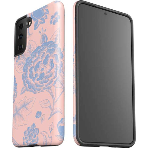Rose Quartz & Serenity Floral Galaxy S21 Plus 5G Pro Case