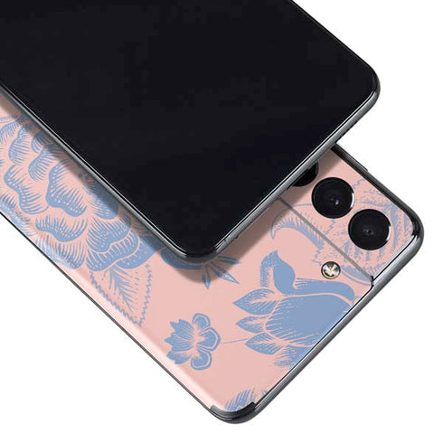 Rose Quartz & Serenity Floral Galaxy S21 Plus 5G Skin