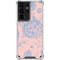 Rose Quartz & Serenity Floral Galaxy S21 Ultra 5G Clear Case