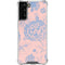 Rose Quartz & Serenity Floral Galaxy S22 Plus Clear Case