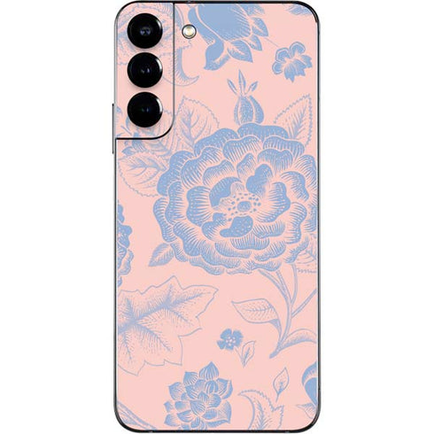 Rose Quartz & Serenity Floral Galaxy S22 Plus Skin