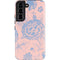 Rose Quartz & Serenity Floral Galaxy S22 Pro Case