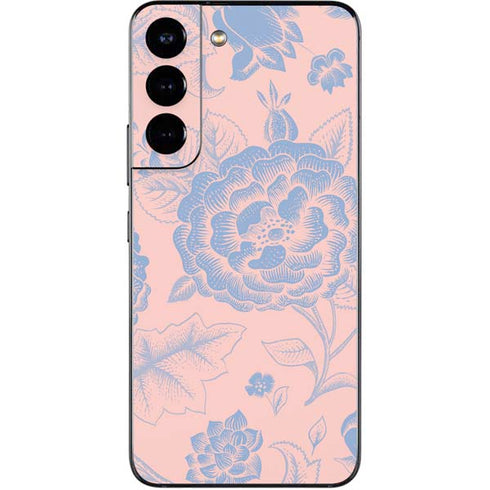 Rose Quartz & Serenity Floral Galaxy S22 Skin