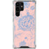 Rose Quartz & Serenity Floral Galaxy S22 Ultra Clear Case