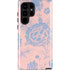 Rose Quartz & Serenity Floral Galaxy S22 Ultra Pro Case