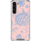 Rose Quartz & Serenity Floral Galaxy S23 Plus Clear Case