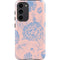 Rose Quartz & Serenity Floral Galaxy S23 Plus Pro Case