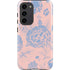 Rose Quartz & Serenity Floral Galaxy S23 Plus Pro Case