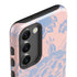 Rose Quartz & Serenity Floral Galaxy S23 Plus Pro Case