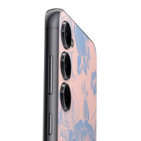 Rose Quartz & Serenity Floral Galaxy S23 Plus Skin