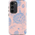 Rose Quartz & Serenity Floral Galaxy S23 Pro Case
