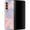 Rose Quartz & Serenity Floral Galaxy Z Fold3 5G Skin