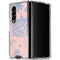 Rose Quartz & Serenity Floral Galaxy Z Fold4 5G Clear Case