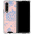 Rose Quartz & Serenity Floral Galaxy Z Fold4 5G Clear Case