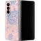 Rose Quartz & Serenity Floral Galaxy Z Fold4 5G Skin