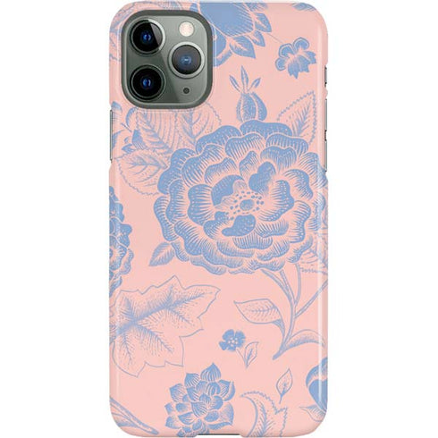 Rose Quartz & Serenity Floral iPhone 11 Pro Lite Case