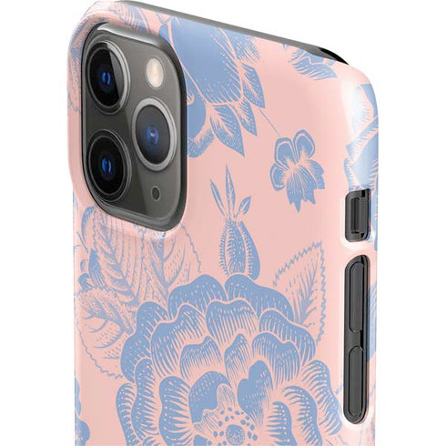Rose Quartz & Serenity Floral iPhone 11 Pro Lite Case