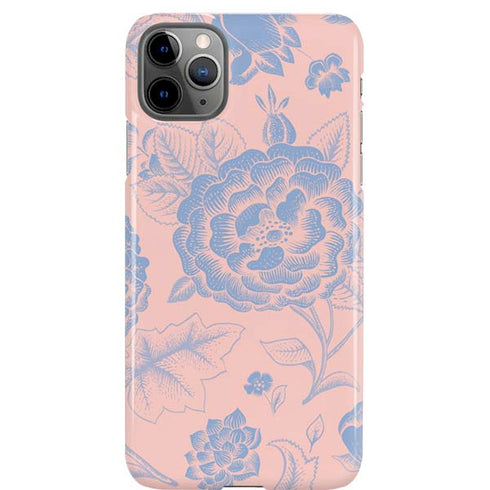 Rose Quartz & Serenity Floral iPhone 11 Pro Max Lite Case
