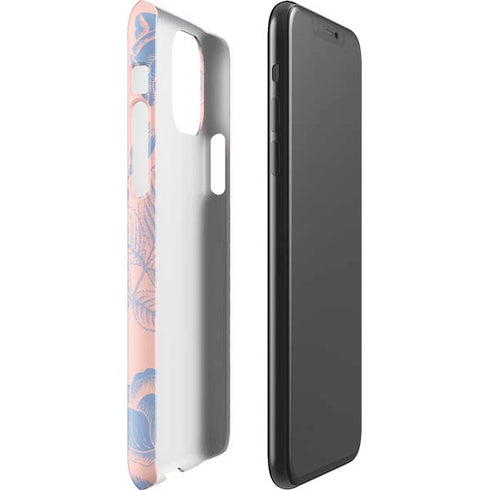 Rose Quartz & Serenity Floral iPhone 11 Pro Max Lite Case