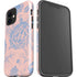 Rose Quartz & Serenity Floral iPhone 12 Impact Case