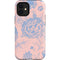 Rose Quartz & Serenity Floral iPhone 12 Mini Impact Case