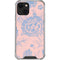 Rose Quartz & Serenity Floral iPhone 13 Mini Clear Case