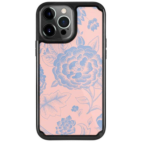 Rose Quartz & Serenity Floral iPhone 13 Pro Cargo Case
