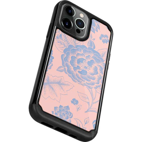 Rose Quartz & Serenity Floral iPhone 13 Pro Cargo Case