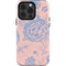 Rose Quartz & Serenity Floral iPhone 13 Pro Impact Case