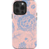 Rose Quartz & Serenity Floral iPhone 13 Pro Impact Case