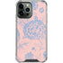 Rose Quartz & Serenity Floral iPhone 13 Pro Max Clear Case