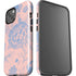 Rose Quartz & Serenity Floral iPhone 14 Plus Impact Case