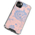 Rose Quartz & Serenity Floral iPhone 15 Plus Clear Case