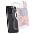 Rose Quartz & Serenity Floral iPhone 14 Pro MagSafe Case