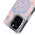 Rose Quartz & Serenity Floral iPhone 15 Pro Max MagSafe Case