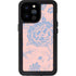 Rose Quartz & Serenity Floral iPhone 14 Pro Max Waterproof Case