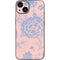 Rose Quartz & Serenity Floral iPhone 14 Skin